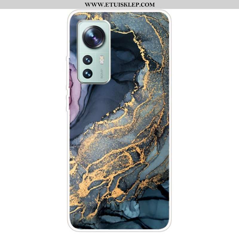 Etui do Xiaomi 12 Pro Akwarela Z Marmuru Silikonowego